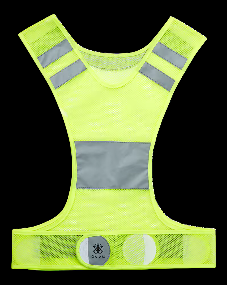 Gaiam Reflective Safety Running Gear Vest, One Size