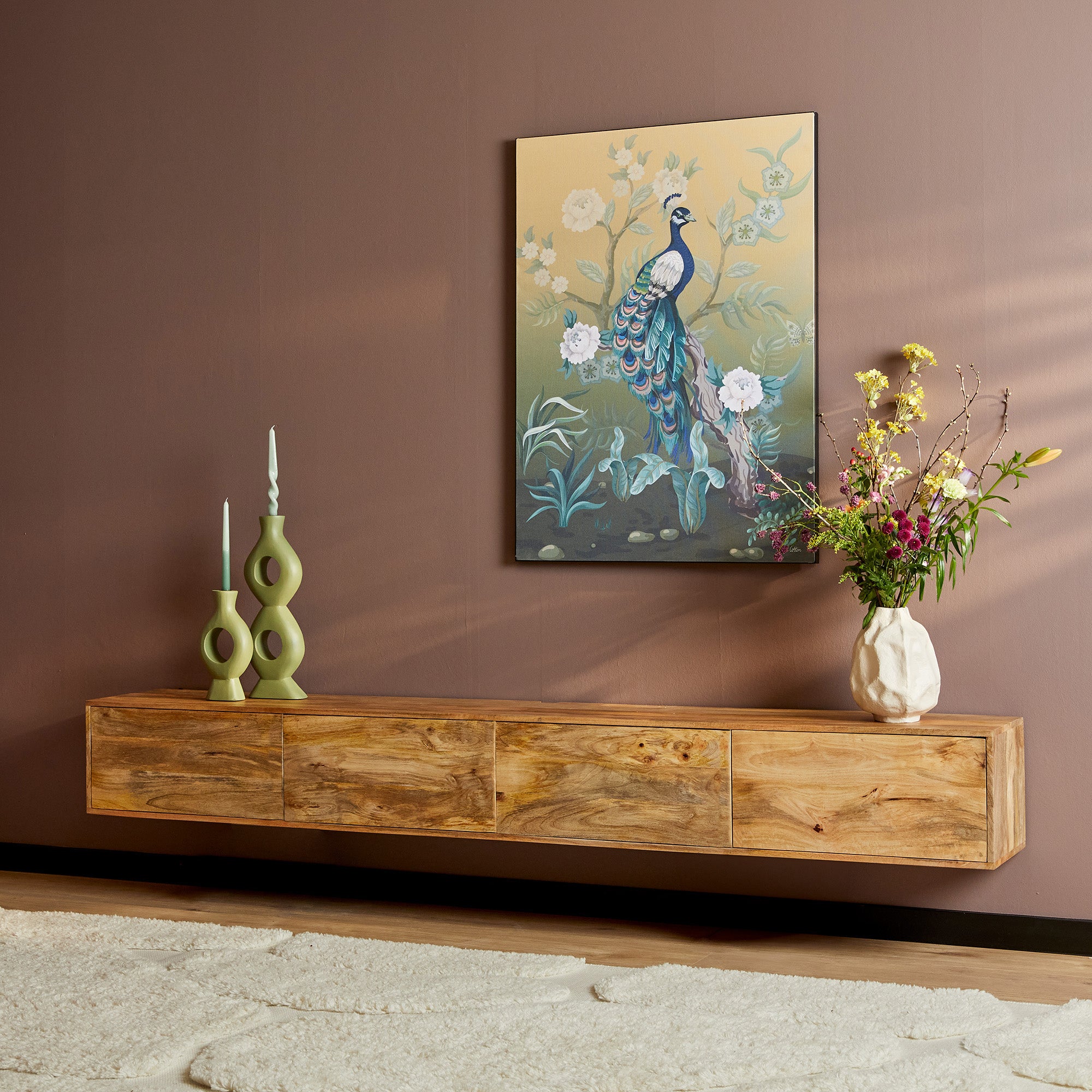 Starfurn tv meubel Vision - bruin - 30x240x35cm