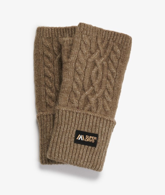 Cable Luxe Handwarmer Gloves