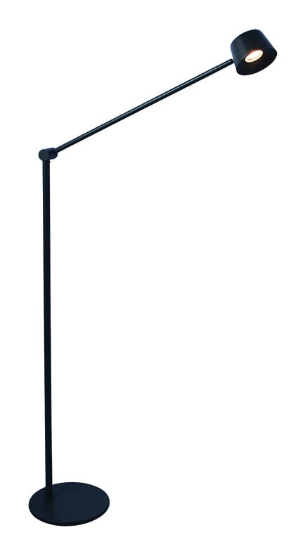 Freelight Freelight Vloerlamp Cugino Zwart 1-Arm 6.2 Watt incl. Dimmer