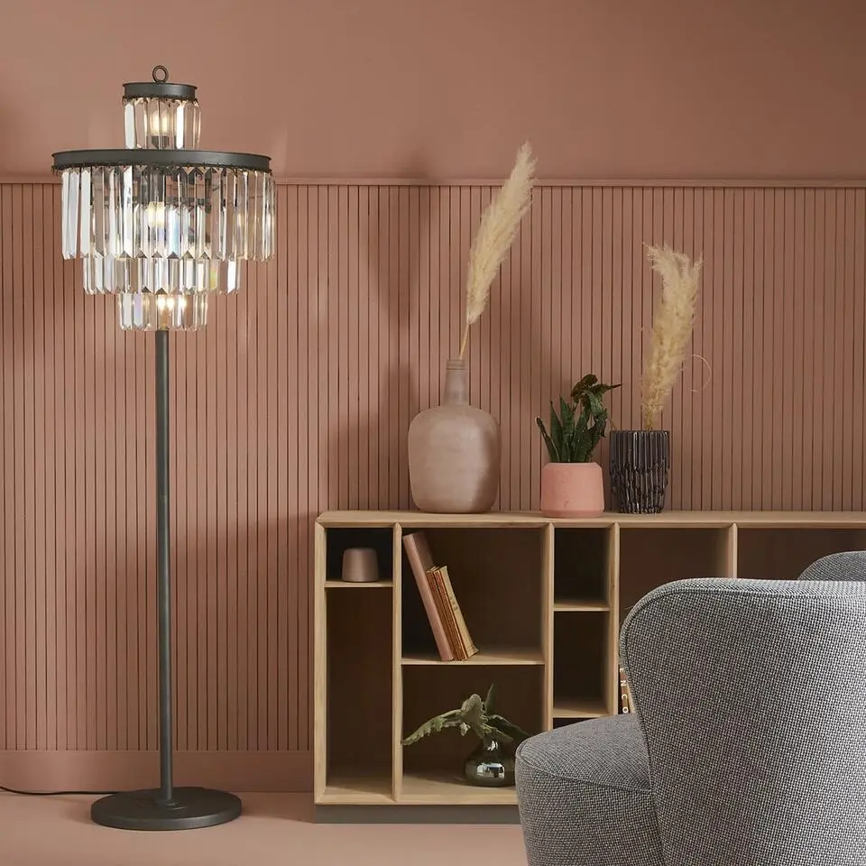 Signature - FULGURANT Vloerlamp - Grijs - 52x52x170 cm