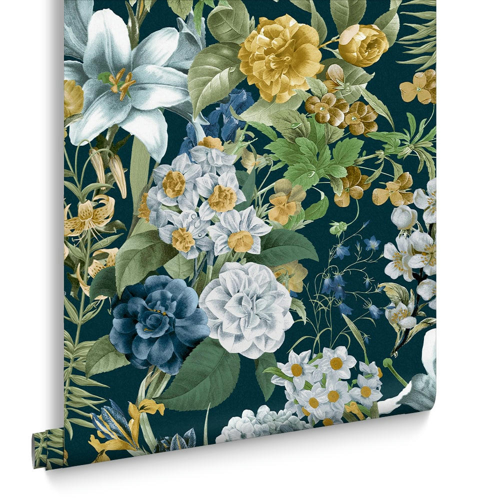 - papier peint glasshouse floral multicolore 1005x52cm