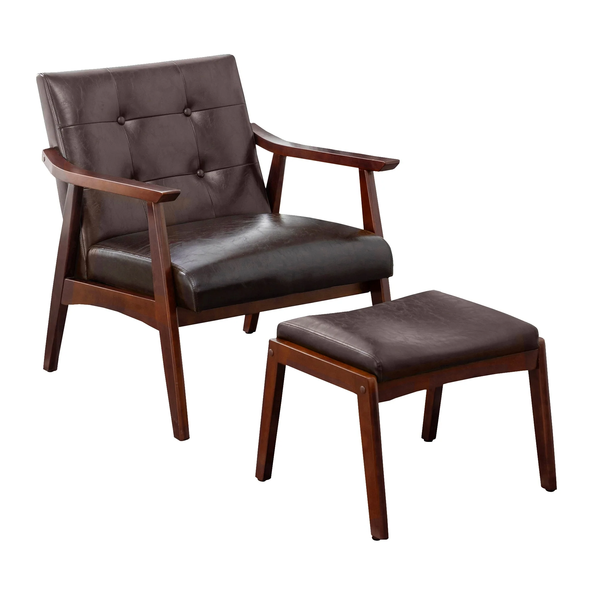 Convenience Concepts Take a Seat Natalie Accent Chair and Ottoman Set