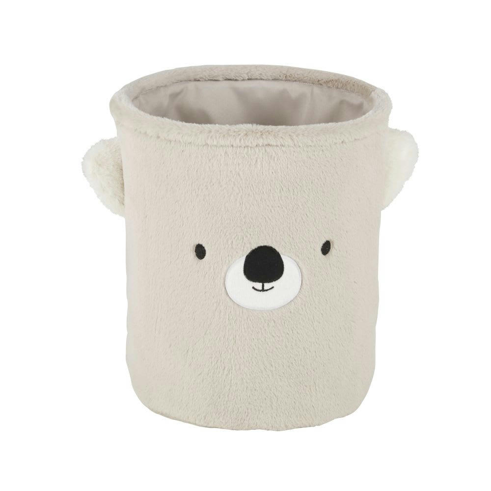 BEN - Panier de rangement koala gris, blanc et noir