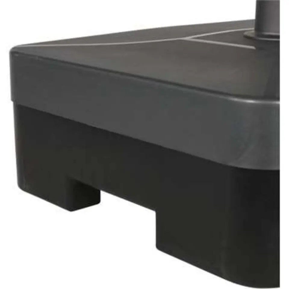 Les - Parasolvoet kunststof vulbaar donkergrijs 40 kg