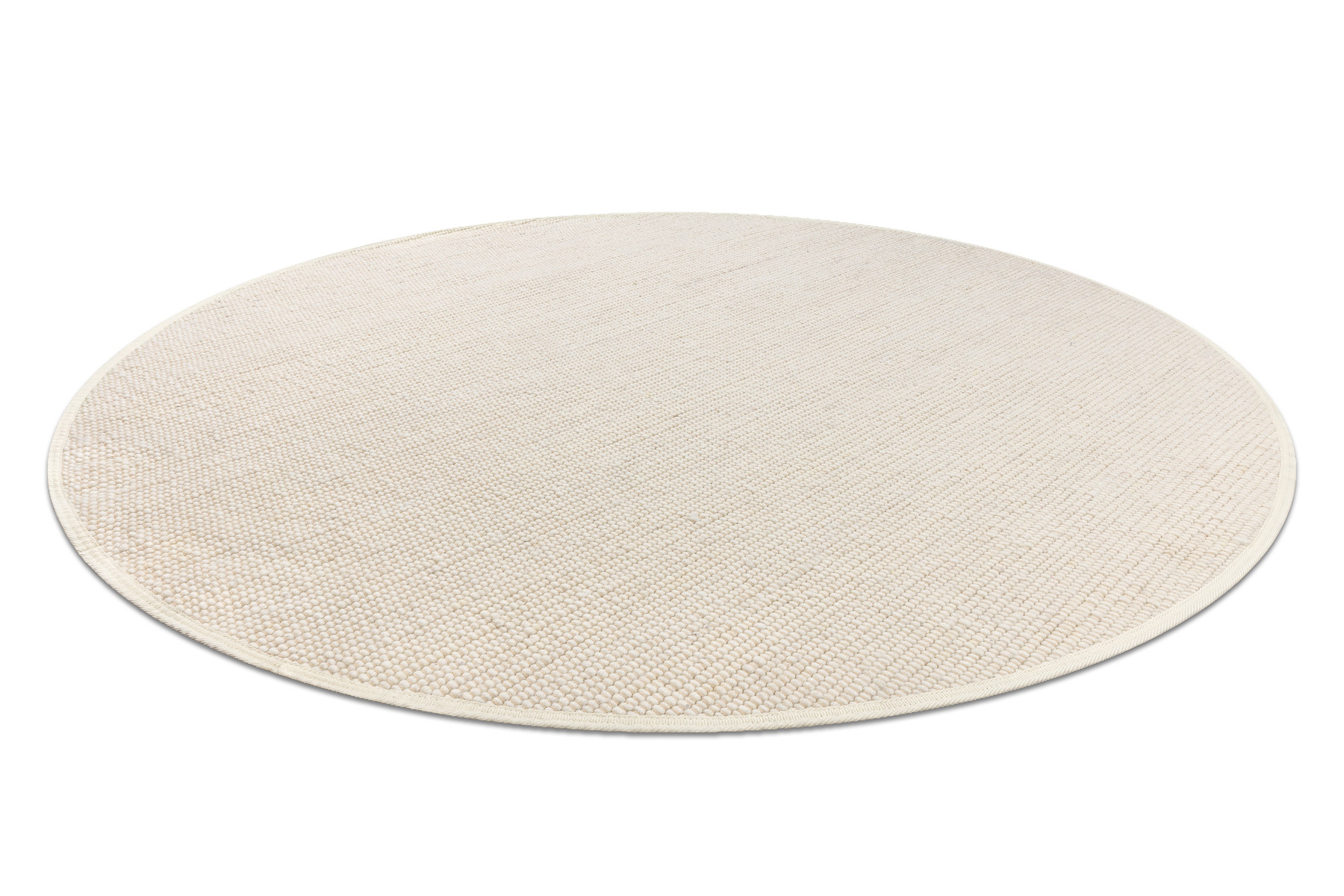 Dywan NEPAL 2100 natural, krem - wełniany, dwustronny, koło 100 cm