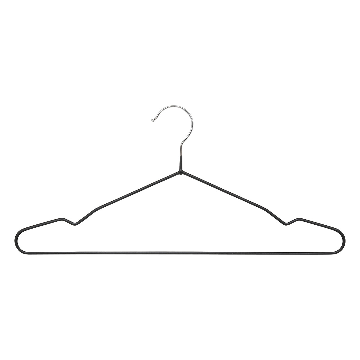 Conjunto De 5 Cabides Preto De Metal