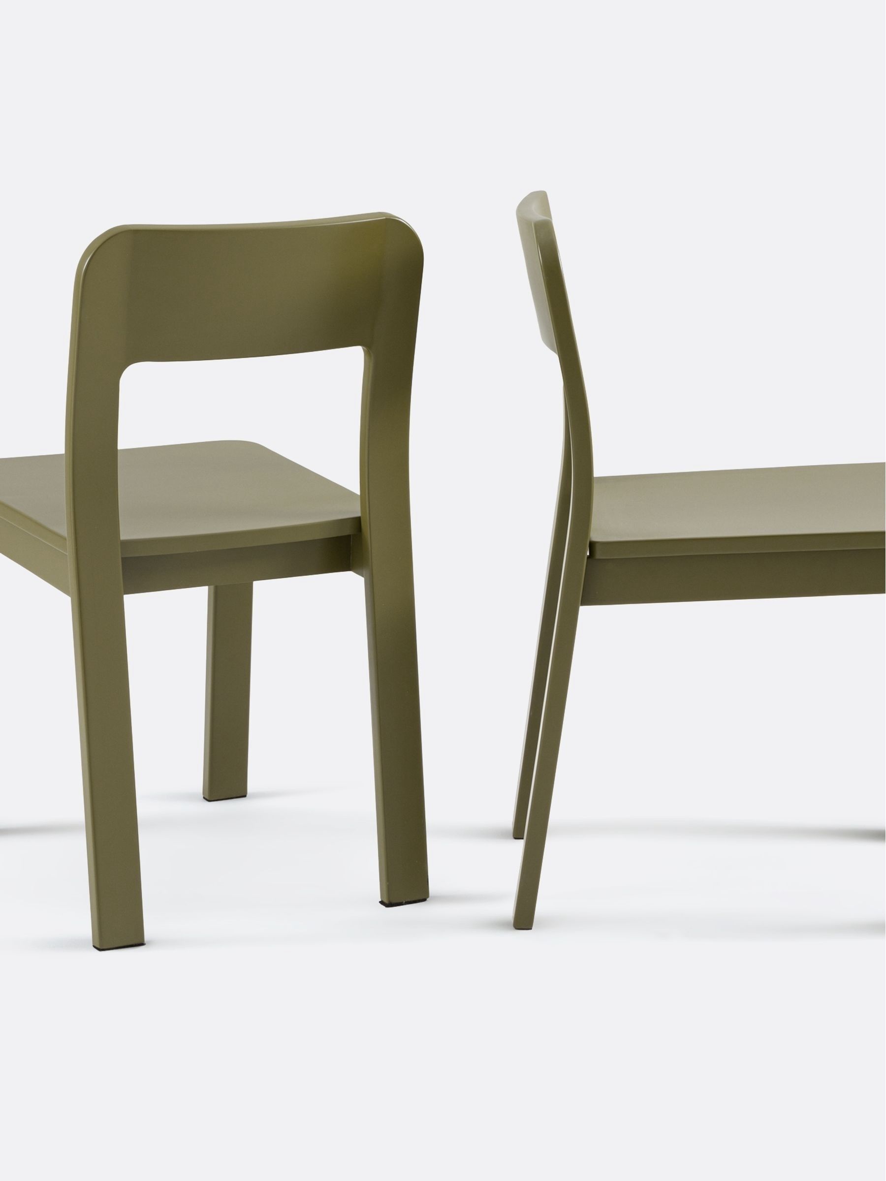 La Redoute Intérieurs Set of 2 Khaki Talet Solid Oak Chairs