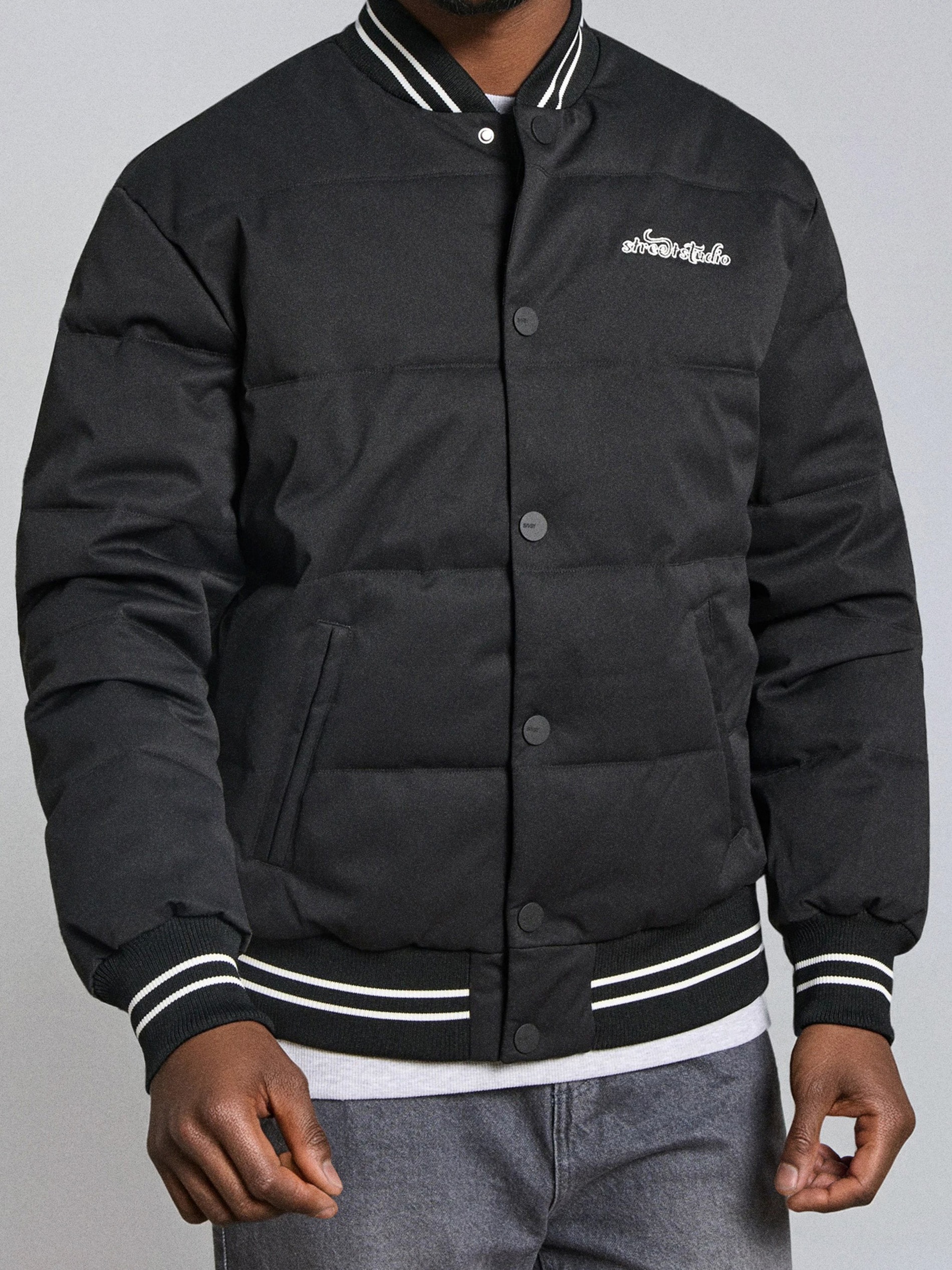 Pikowana kurtka puffer
