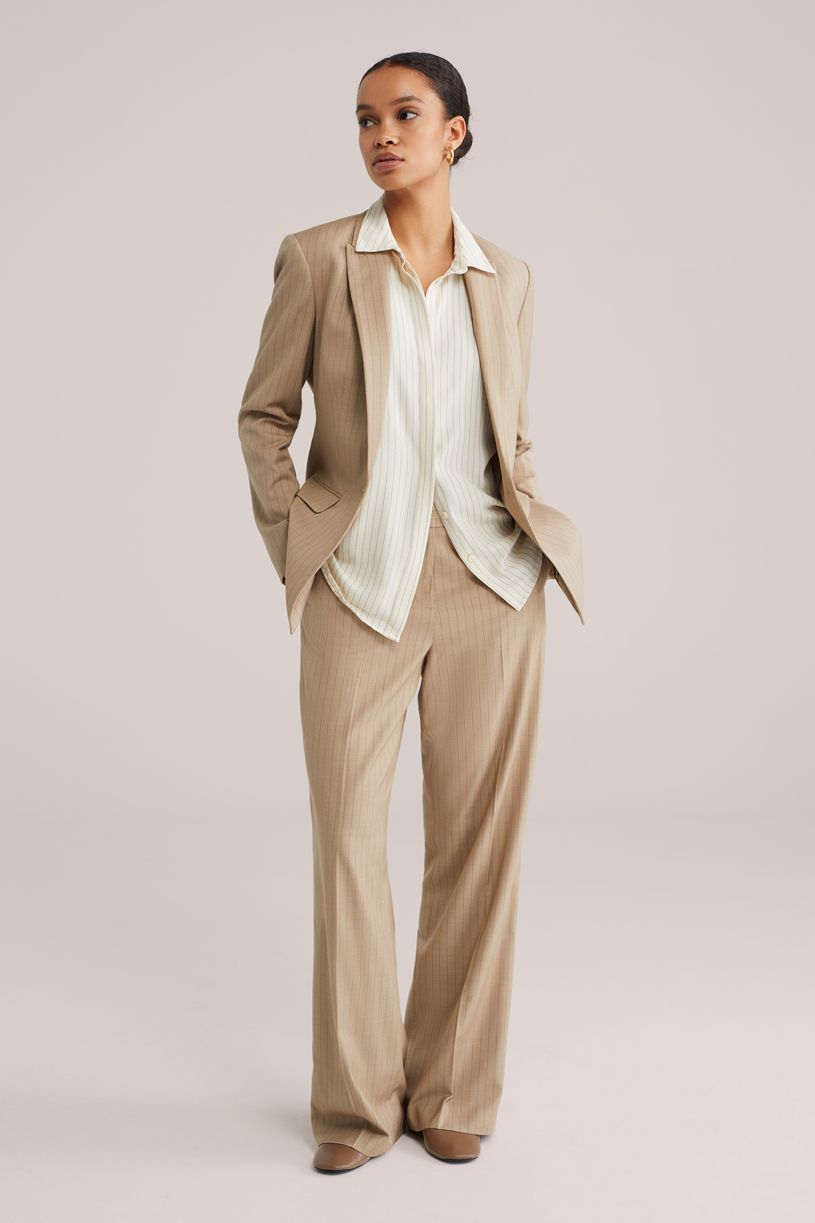 Dames gestreepte blouse