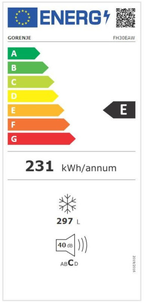 Zamrażarka skrzyniowa GORENJE FH30EAW