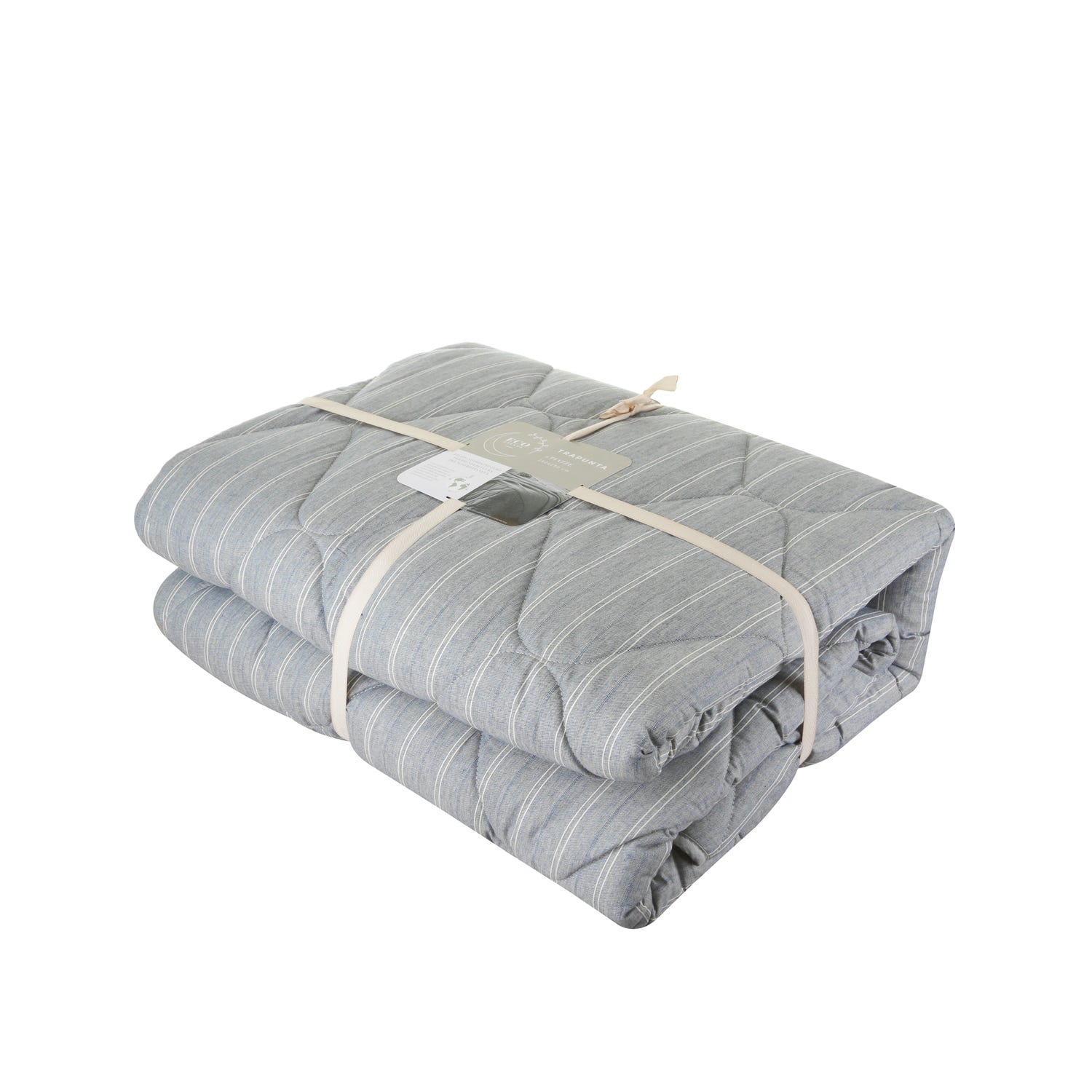 Trapunta matrimoniale blu righe Eco Dreams