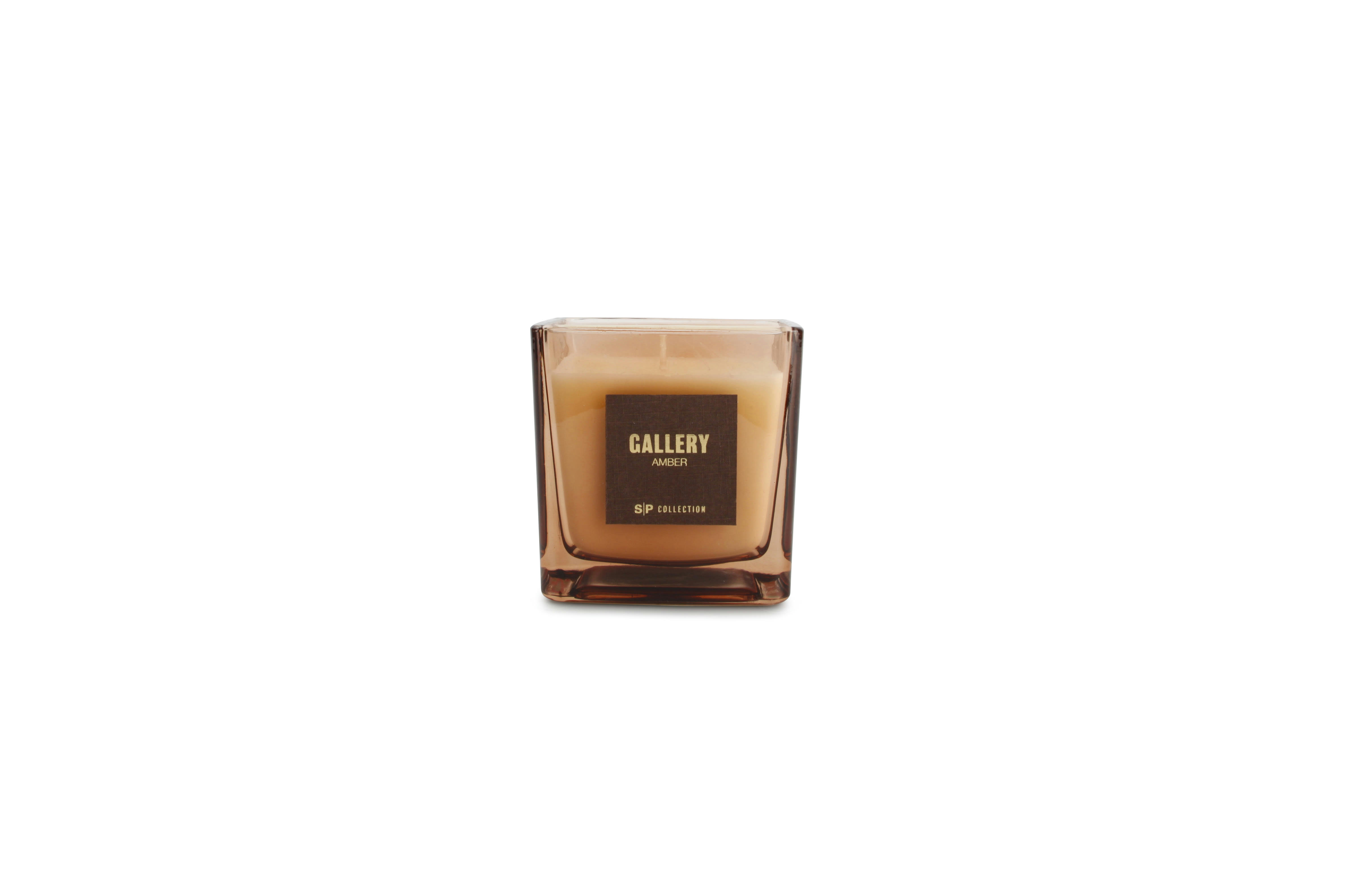GALLERY - Bougie parfumée en verre ambre 220g