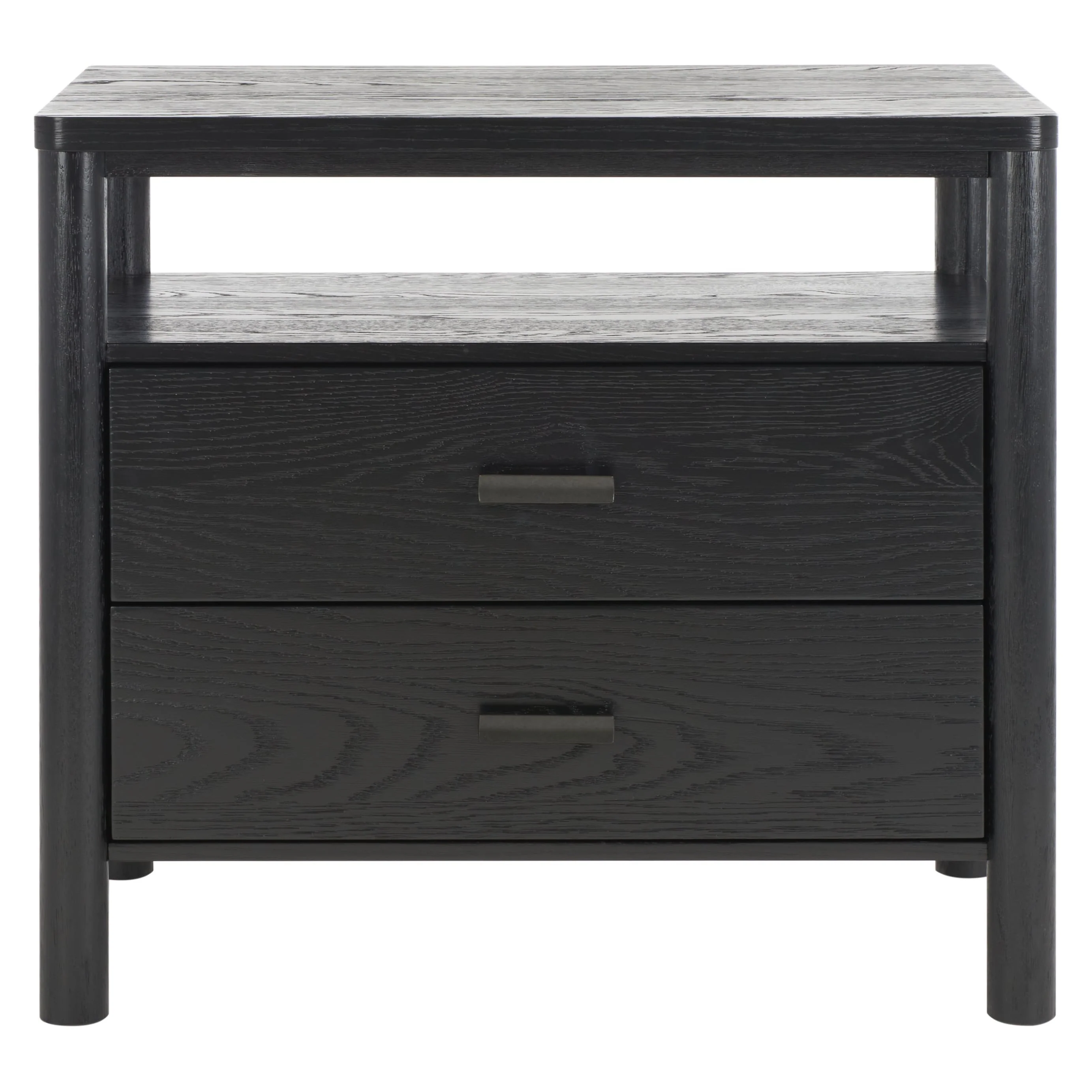 SAFAVIEH Couture Heidegunde 2-Drawer Nightstand Bedside Accent Table (Fully Assembled)