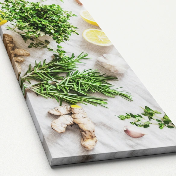 Keilrahmenbild »Ginger   Lemon«, Rahmen: Holzwerkstoff, natur