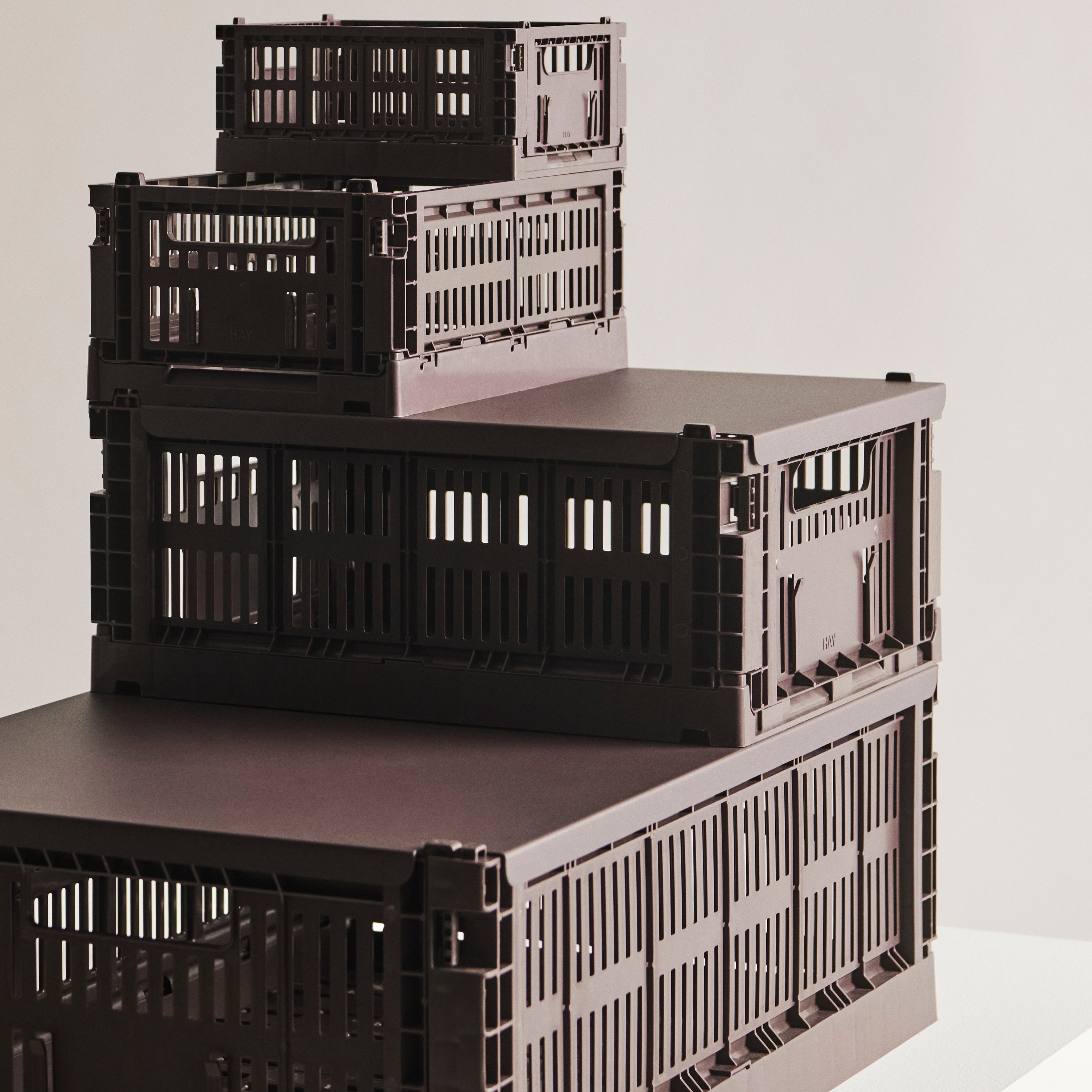 HAY Colour Crates Krat L - Rechthoekig - Bordeaux