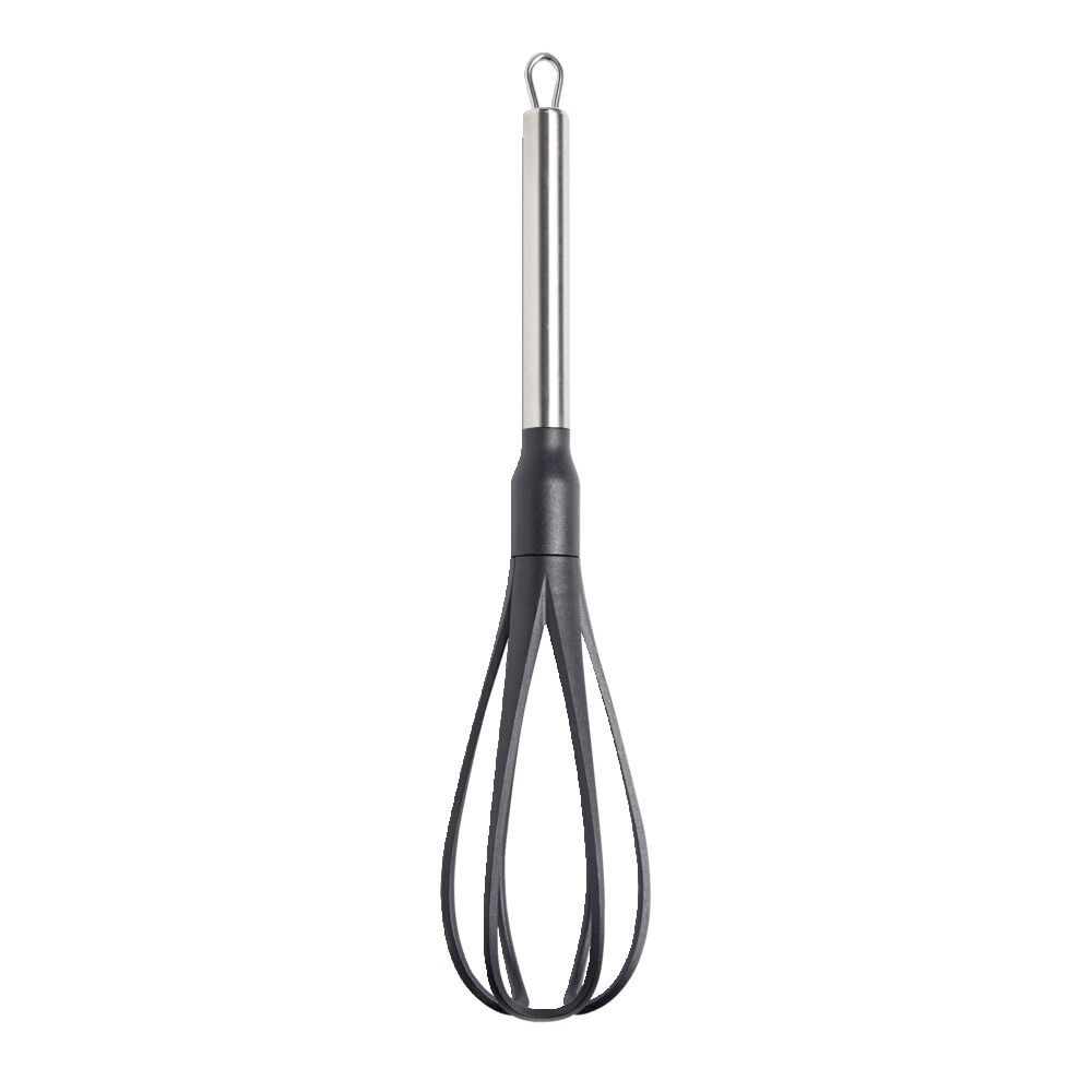 Fouet en plastique avec manche en inox L.32,5cm