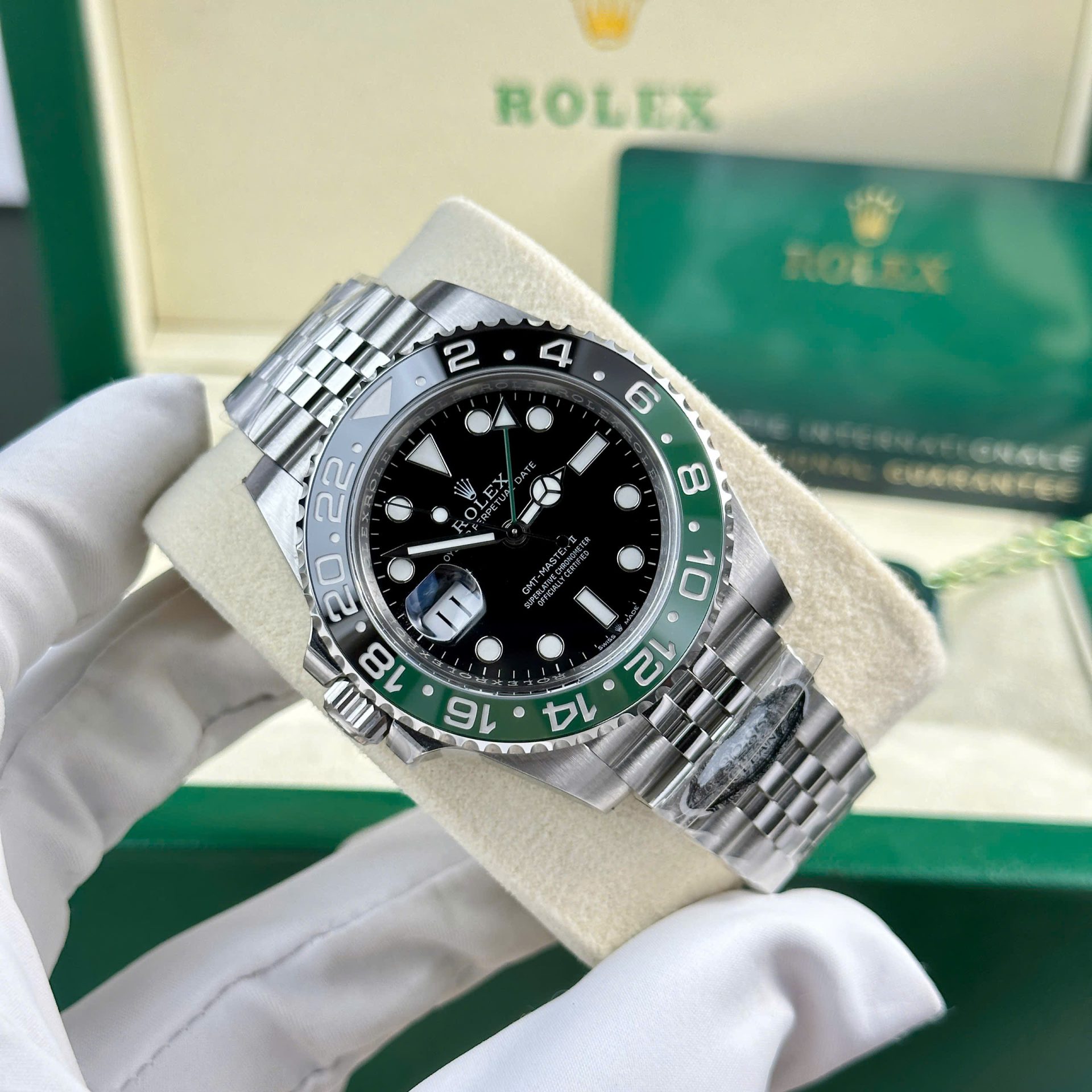 Rolex GMT-Master II 126720VTNR Sprite 904L Steel Black Dial 40mm Jub Super Clone
