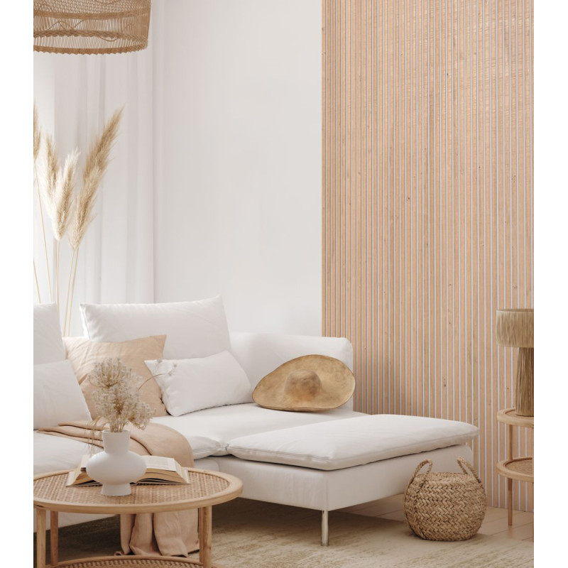 Lambris revêtu Latt White Pepper 30 x 277 x 2 cm 2 pièces MAESTRO