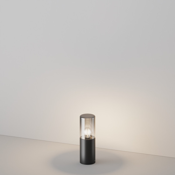 Lampa ogrodowa stojąca grafitowa Amas wys:25 cm 1xE27x60W IP54 Maytoni