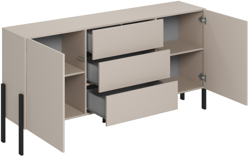 Komoda dwudrzwiowa 184cm do salonu JUKON kaszmir