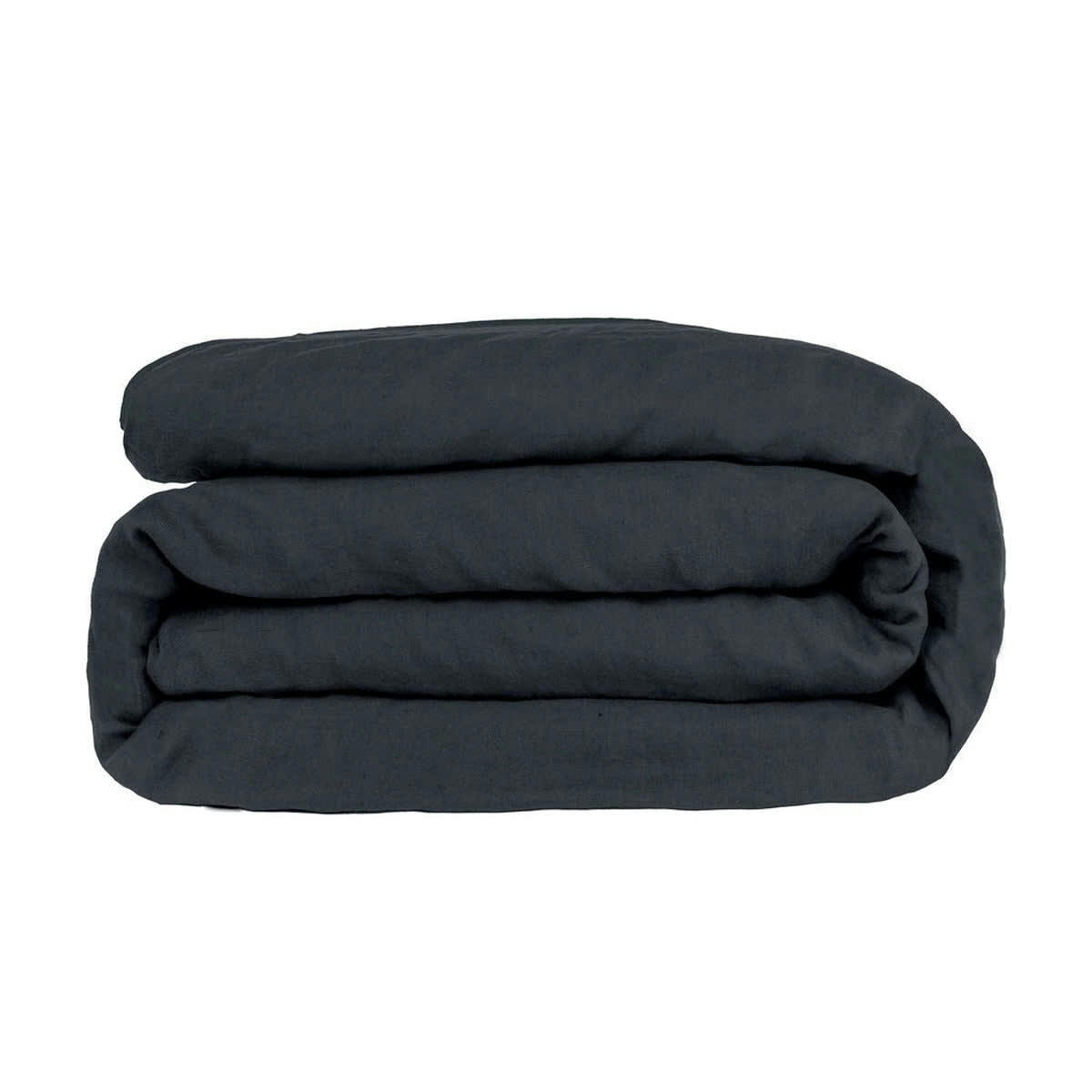 HORTENSE - Housse de couette lin lavé  200x200 gris ardoise