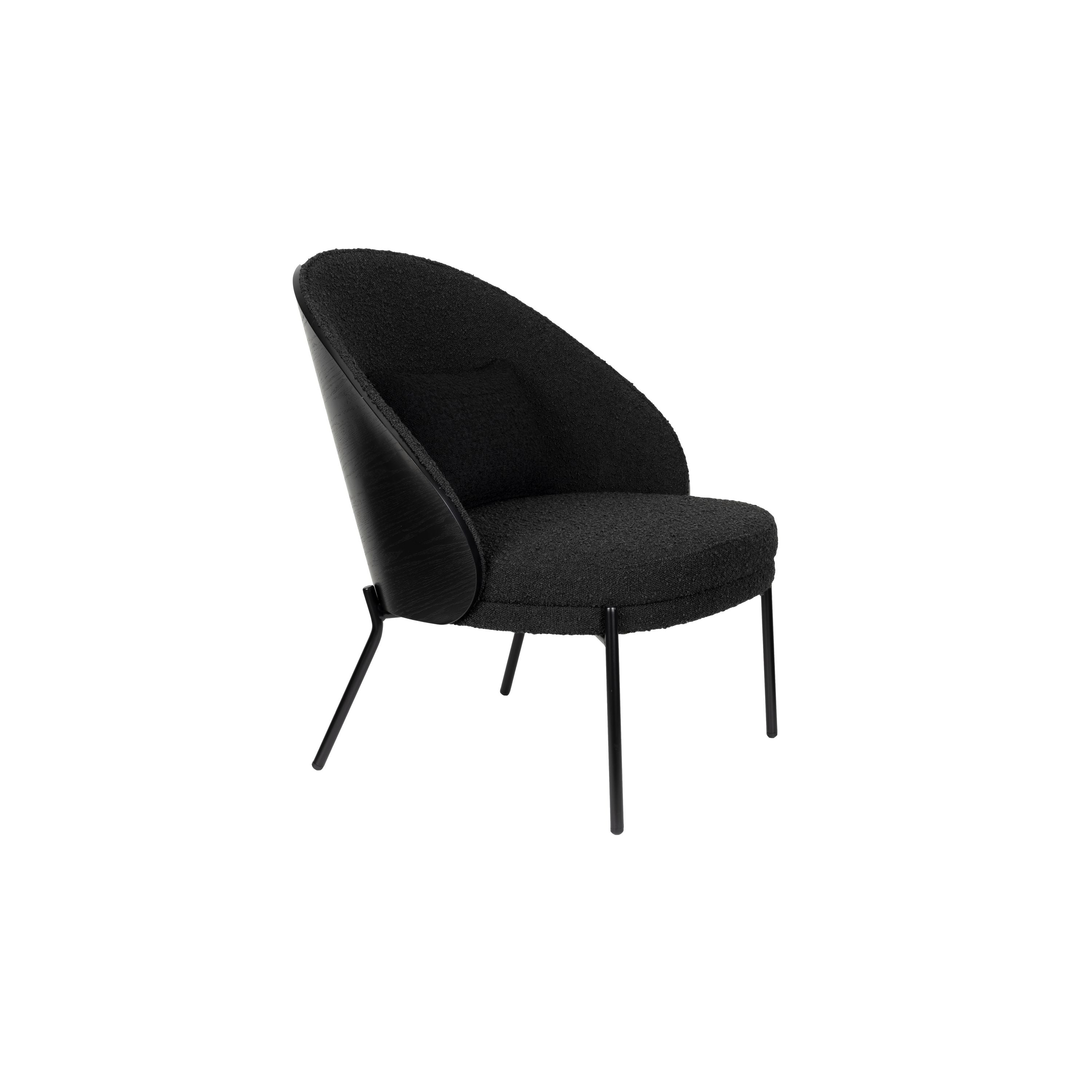 Dutchbone Rodin Fauteuil Bouclé Black - Beige