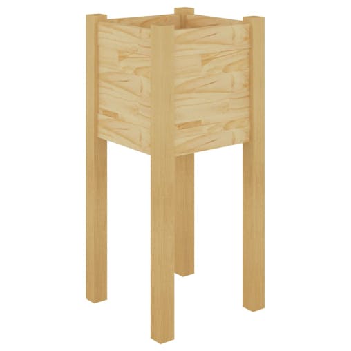 NNEVL Garden Planters 2 pcs 31x31x70 cm Solid Pinewood