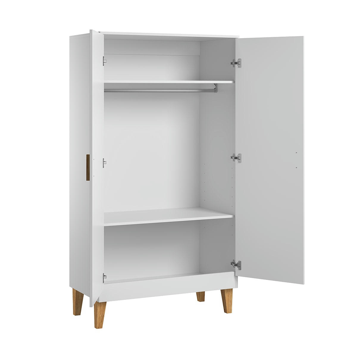 LOUNGE - Armoire 2 portes blanc