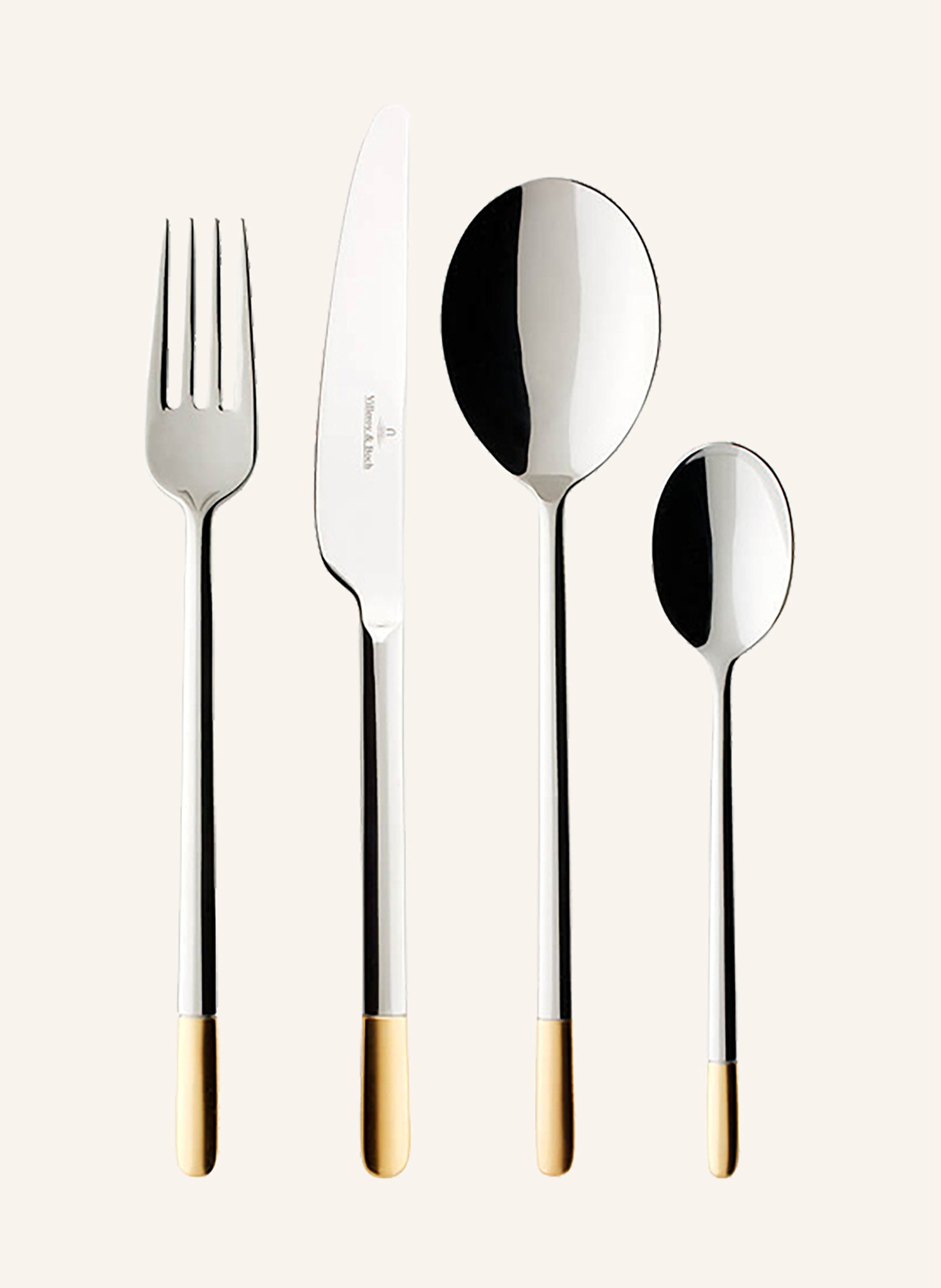 Villeroy & Boch Besteckset 24-teilig ELLA TEILVERGOLDET
