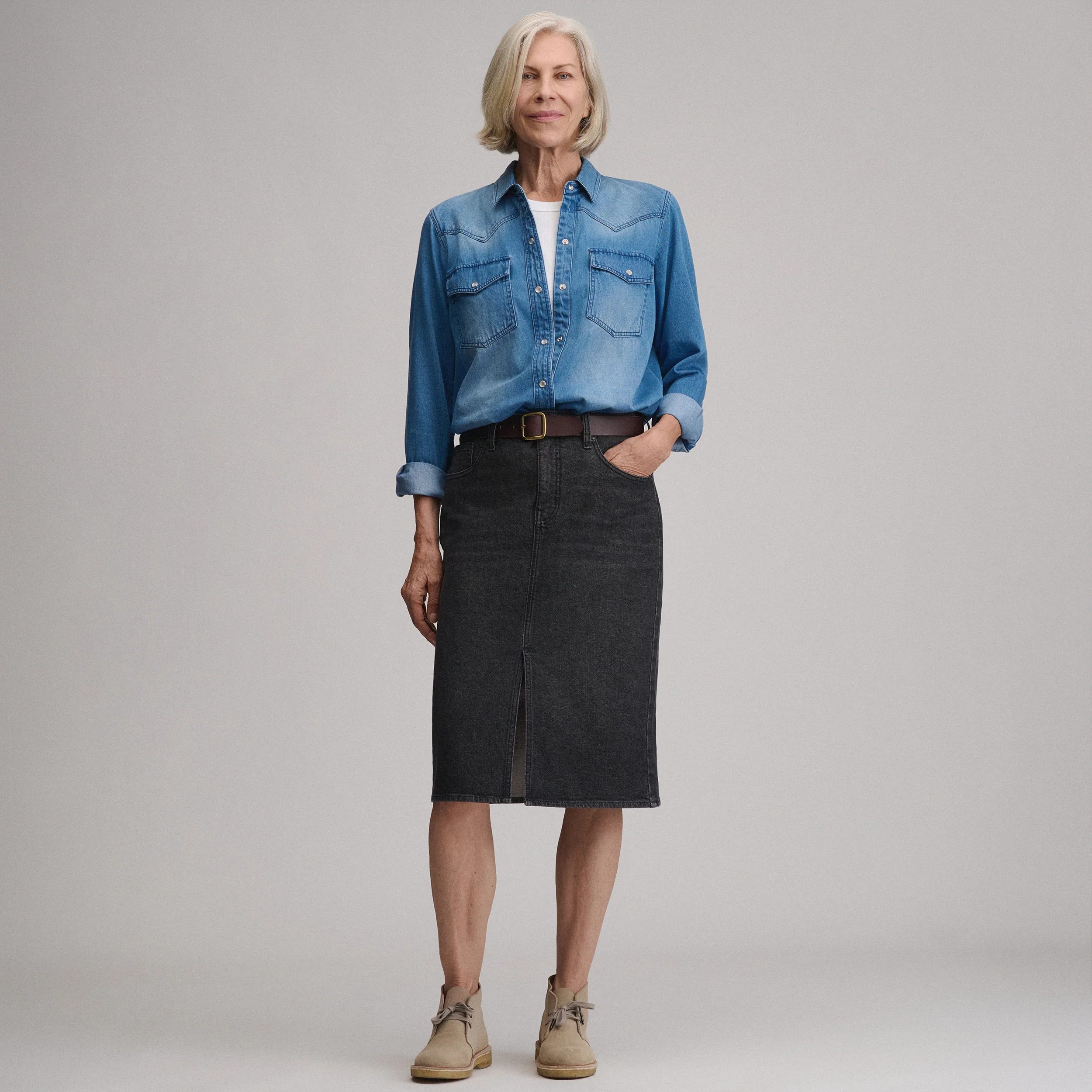 Women's Iconic Denim Skirt