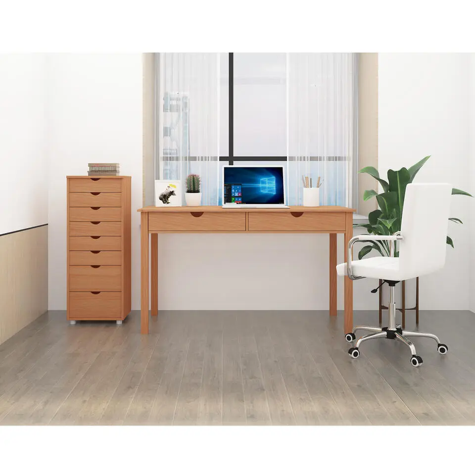 Gava - Bureau met 2 laden in grenen natuur