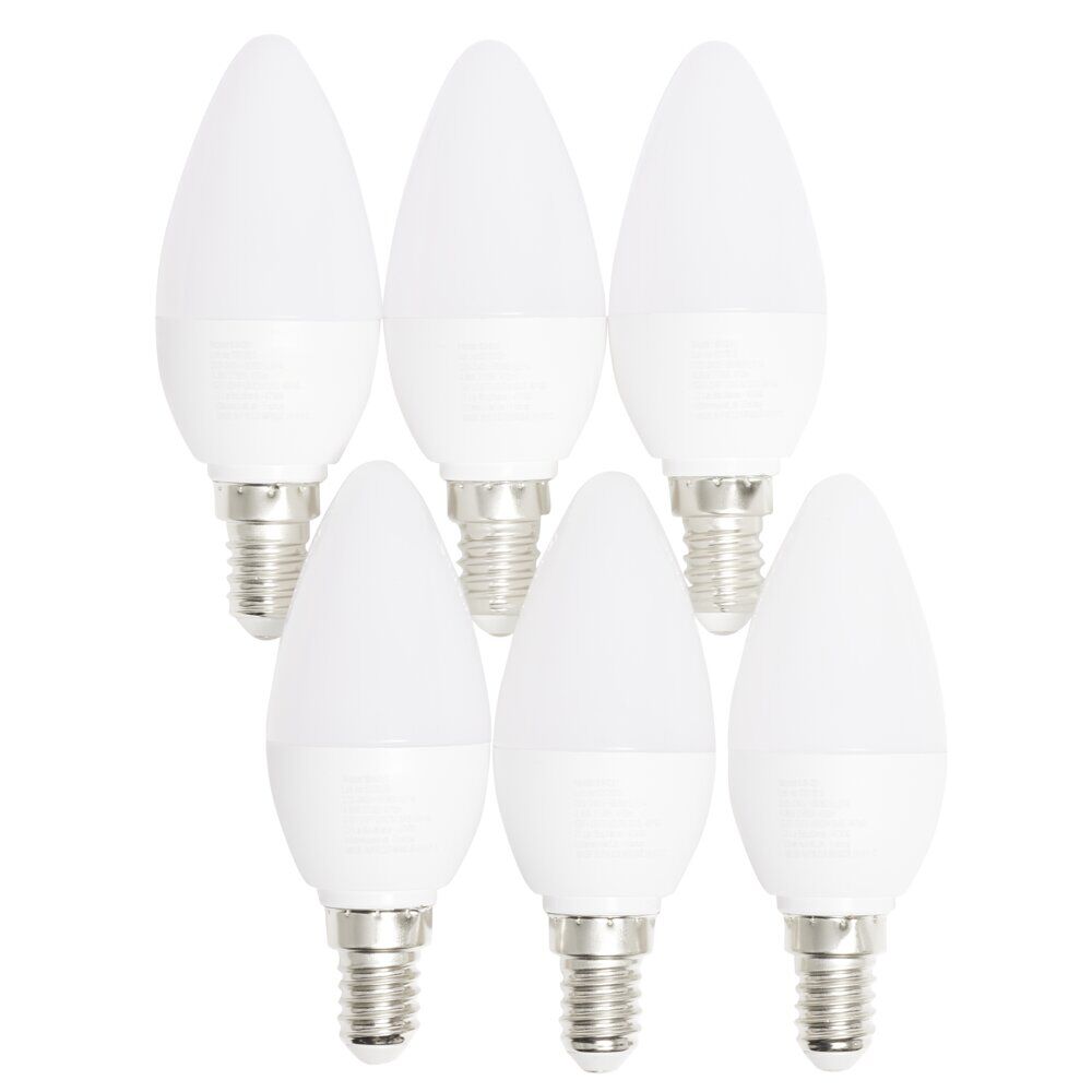 Lot de 6 ampoules LED E14 470lm 4,9W