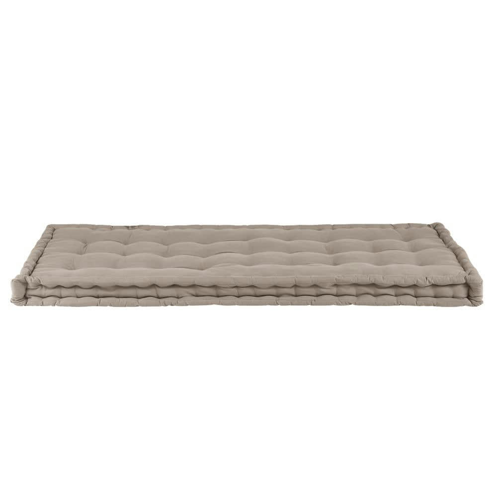 - Matelas enfant en coton taupe 90x190