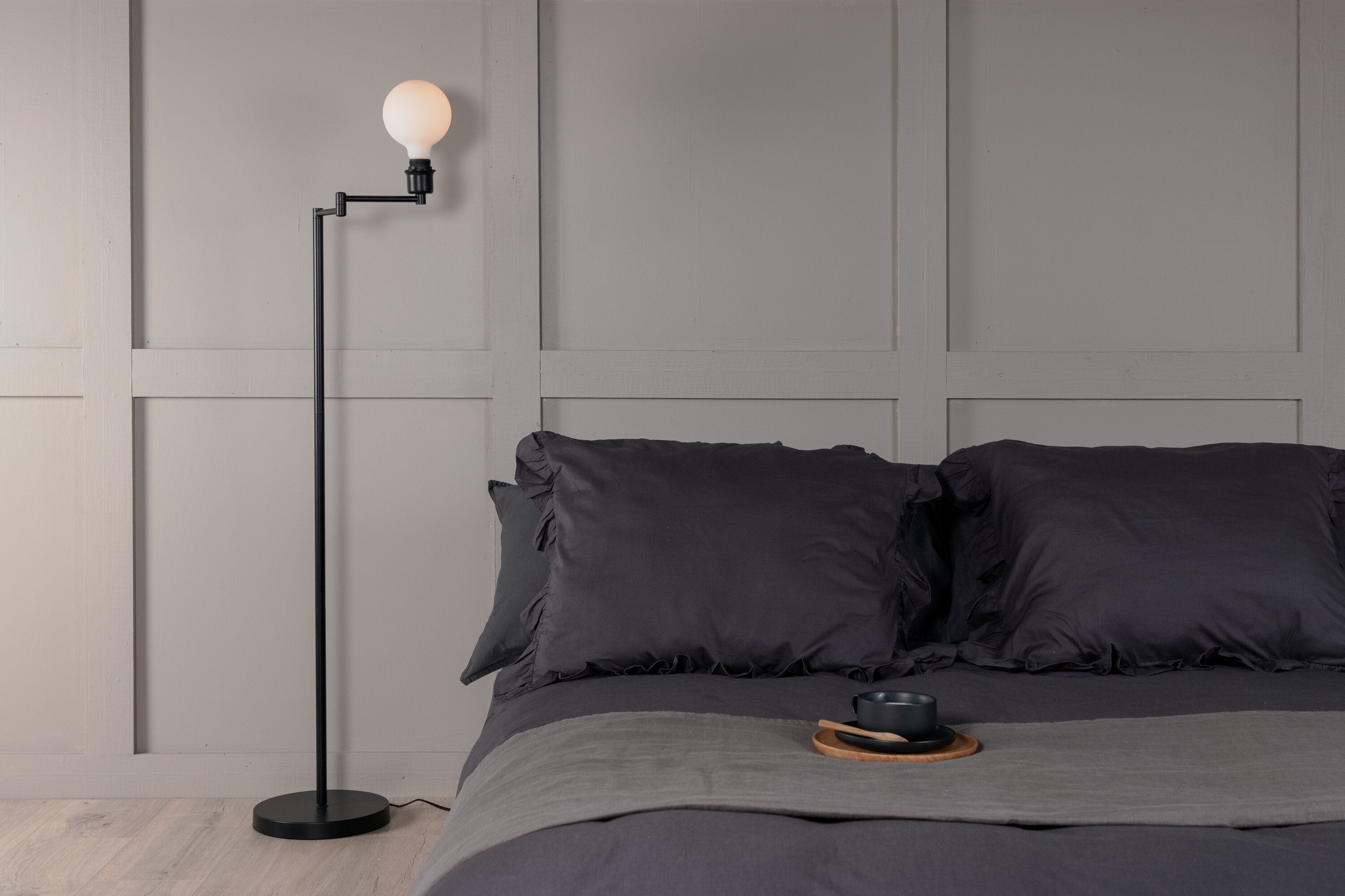Rebellenclub Vloerlamp Dinant - Zwart