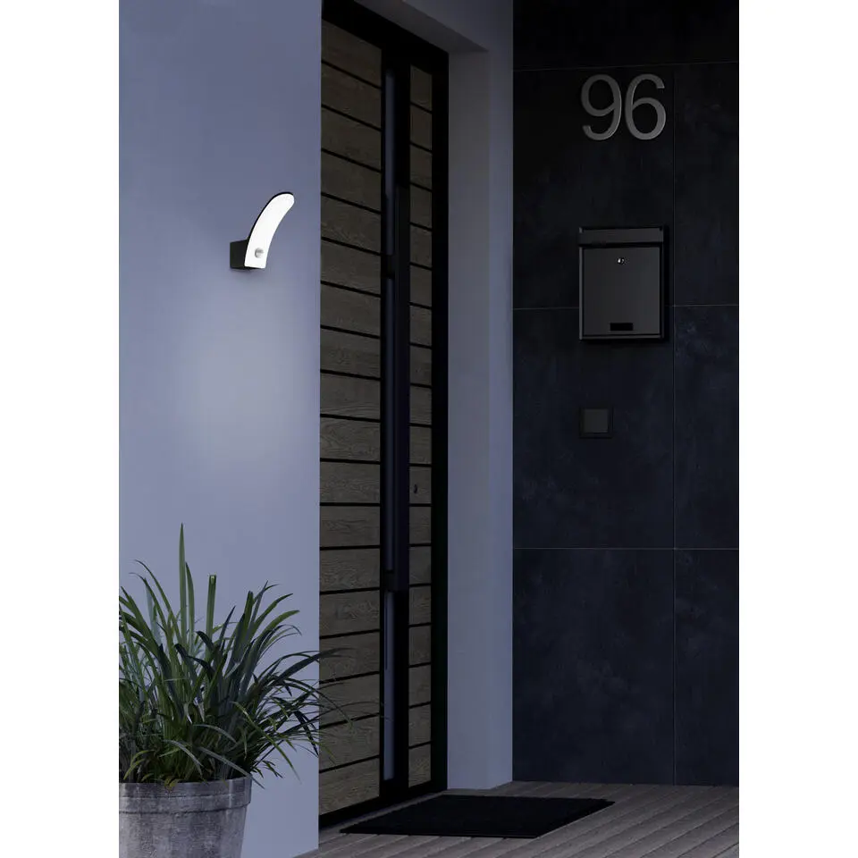 EGLO Fiumicino Wandlamp - LED - 7 cm - Zwart