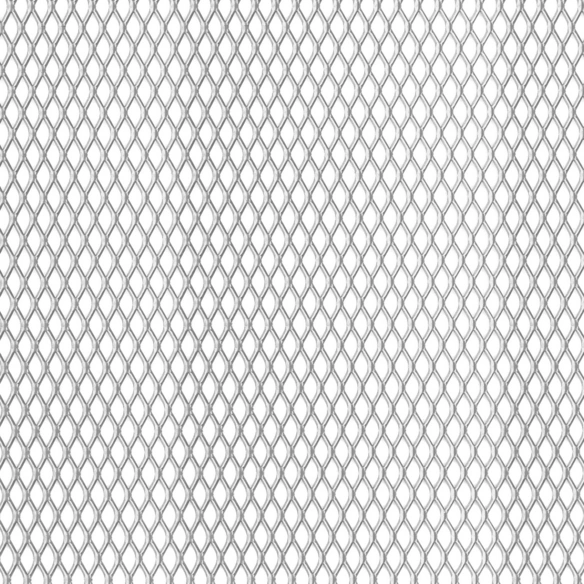Streckmetallblech, BxL: 120 x 1000 mm, Stahl, silberfarben