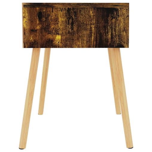 NNEVL Bedside Cabinet Smoked Oak 40x40x56 cm Chipboard