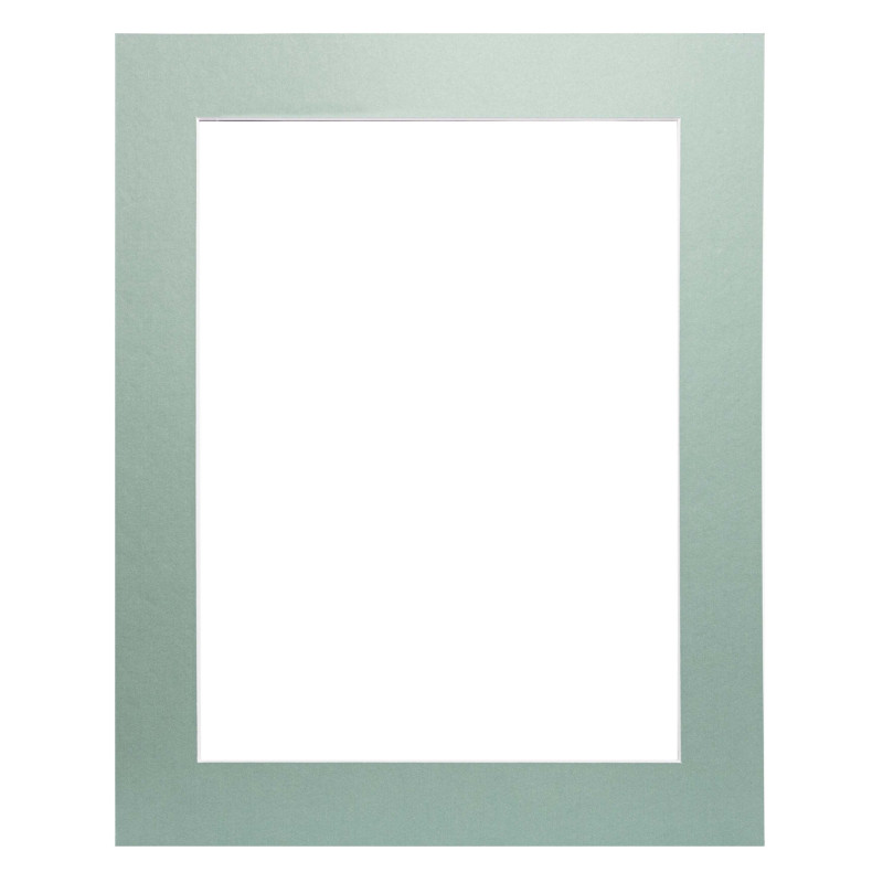 Passe-partout bleu clair 40 x 50 cm avec ouverture intérieure de 30 x 40 cm