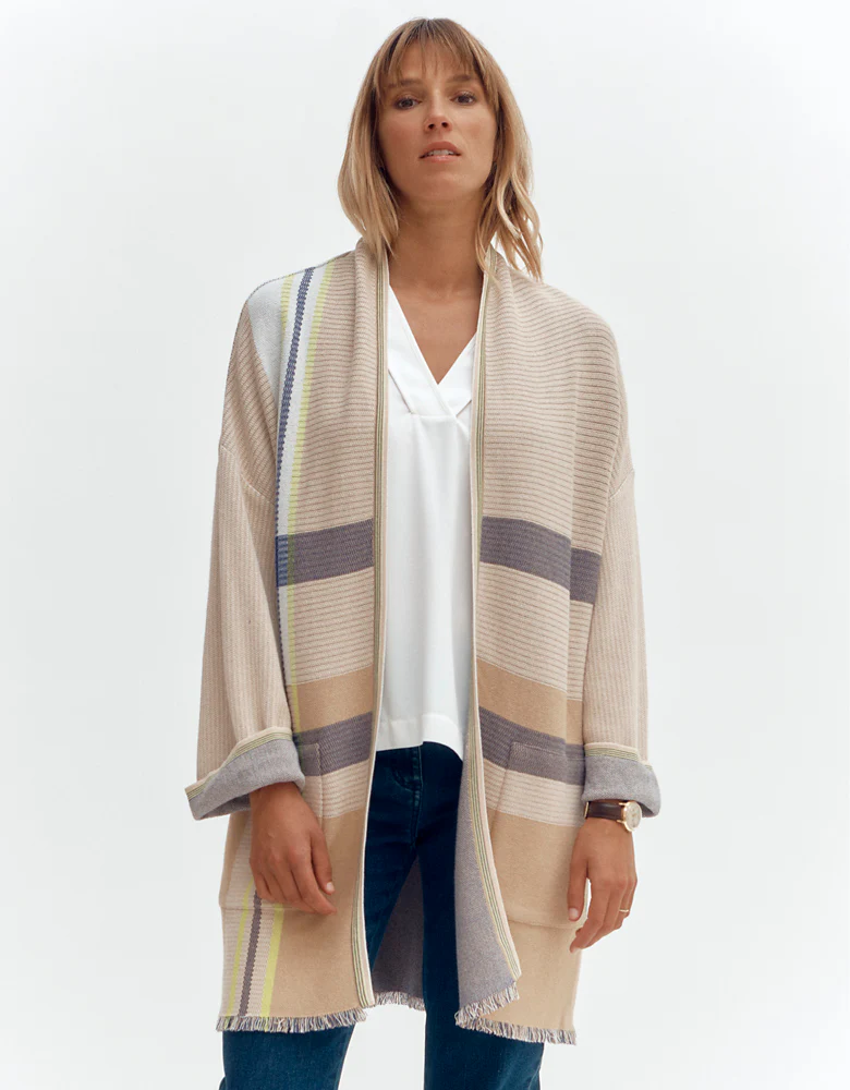 Manteau maille jacquard NIMES/87001/781