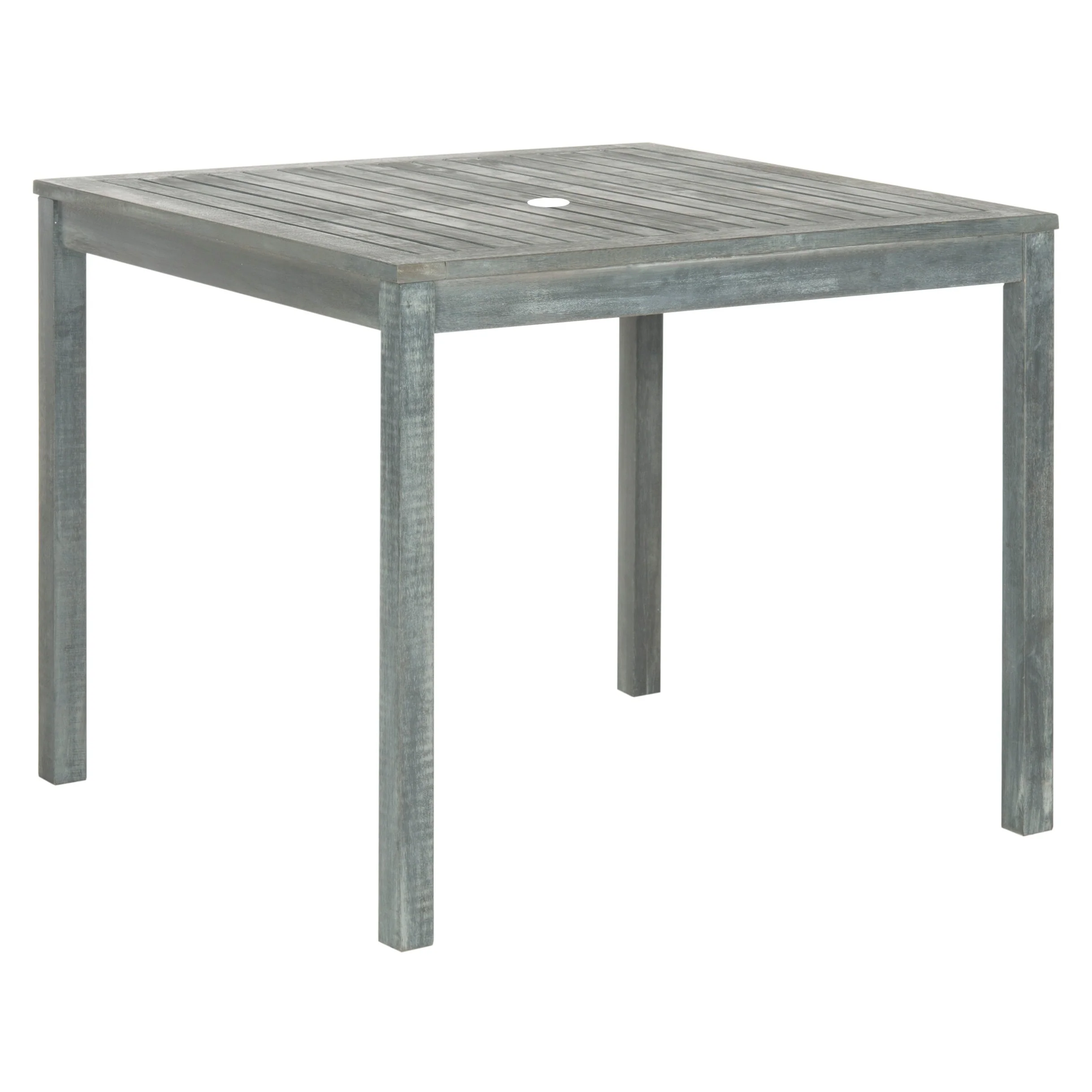 SAFAVIEH Outdoor Living Del Mar Ash Grey Acacia Wood 5-piece Beige Cushion Dining Set - 35W x 35D x 30H