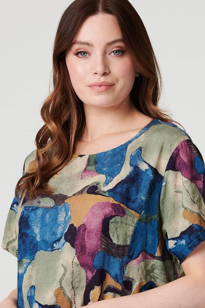 Izabel London Printed Relaxed Short Dress