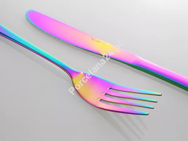 Komplet sztućców 24 cz. na 6 osób PINTINOX - Royal Princess Rainbow (2.0 mm) 23.2CU0.7091.K24