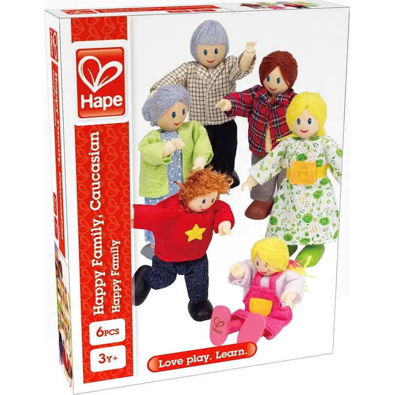 Puppe 6er-Set Hape