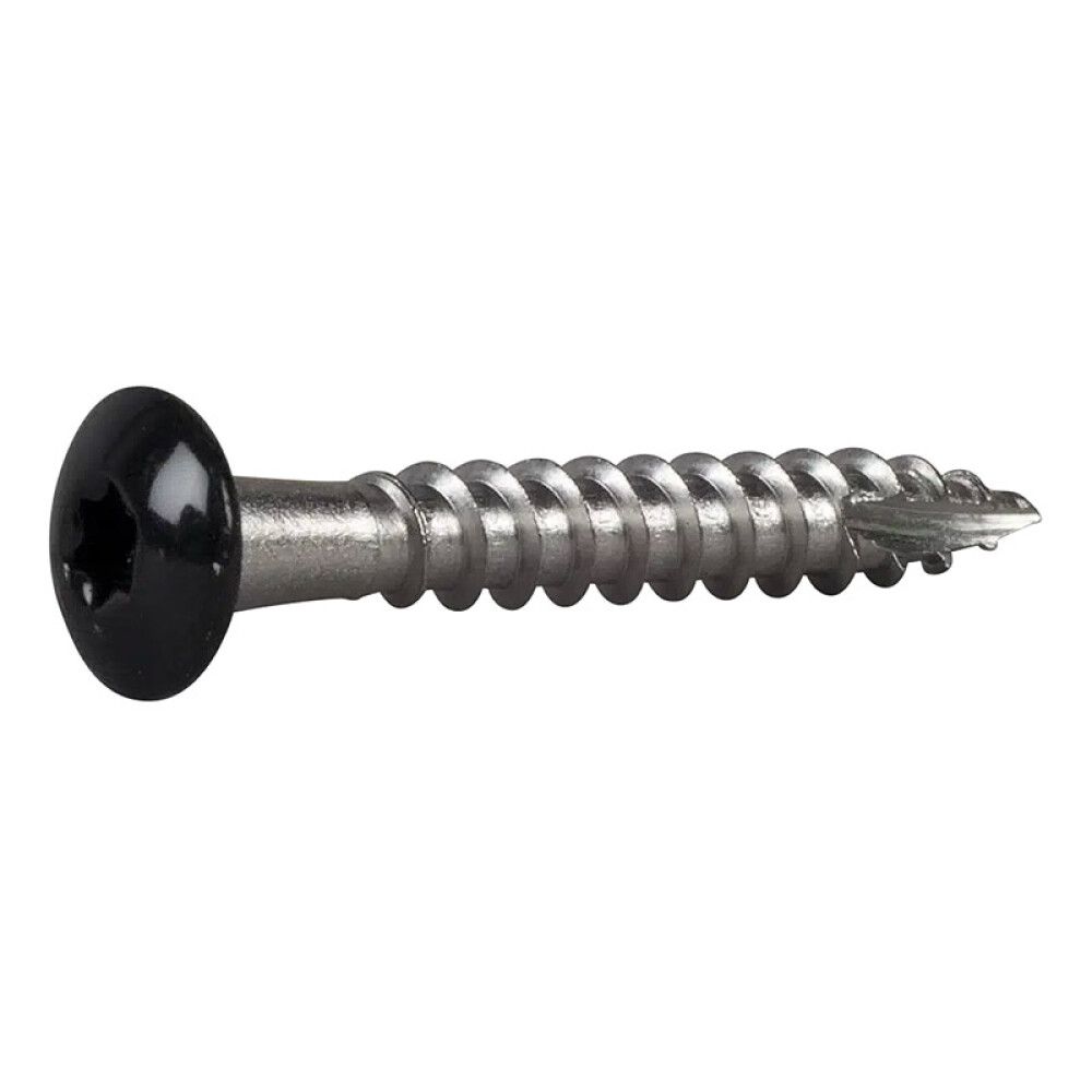RENNEKROKSKRUE ESSVE RUSTFRI 4,8X35MM SORT 20STK