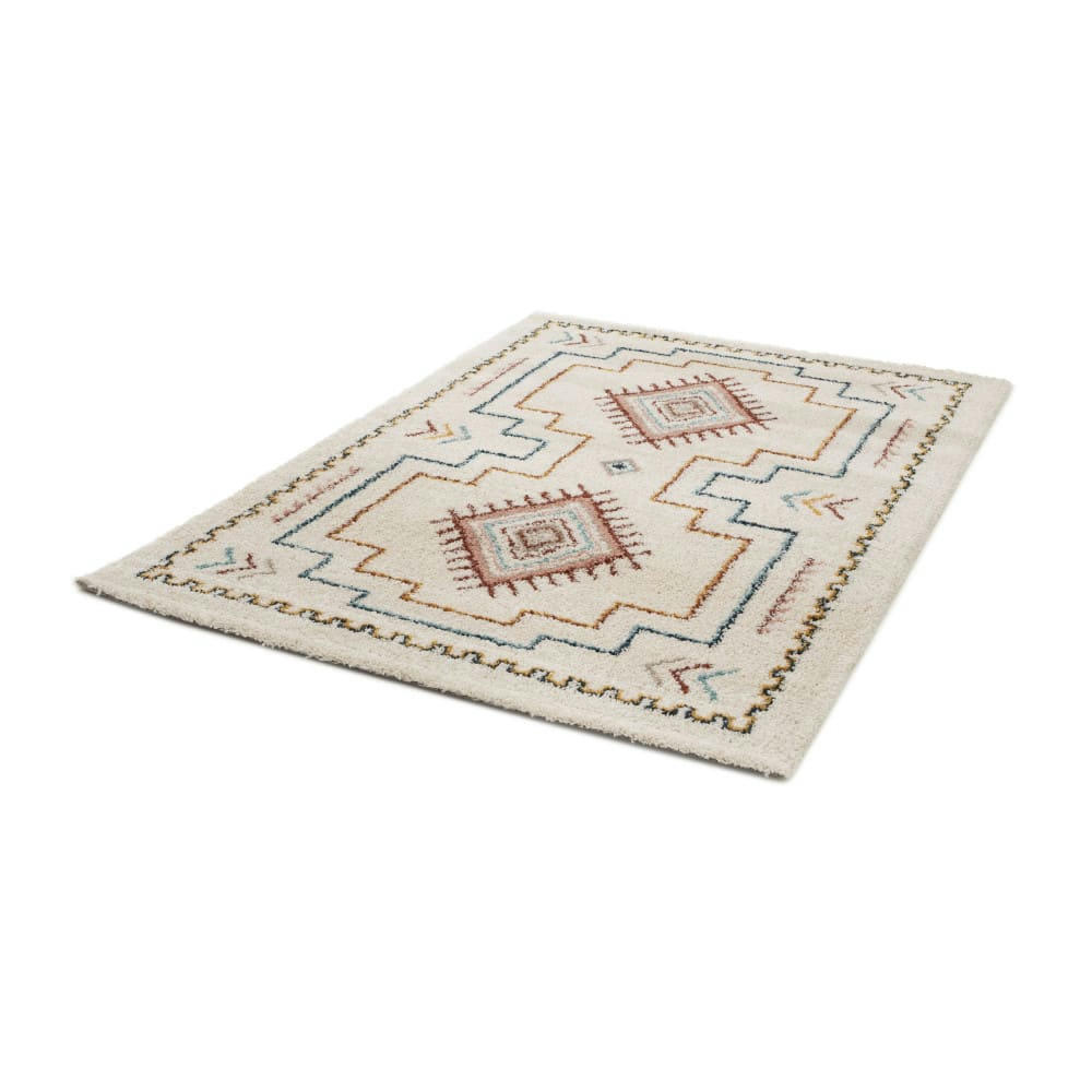 OLIE II - Tapis d'inspiration berbère ecru 120x170 cm