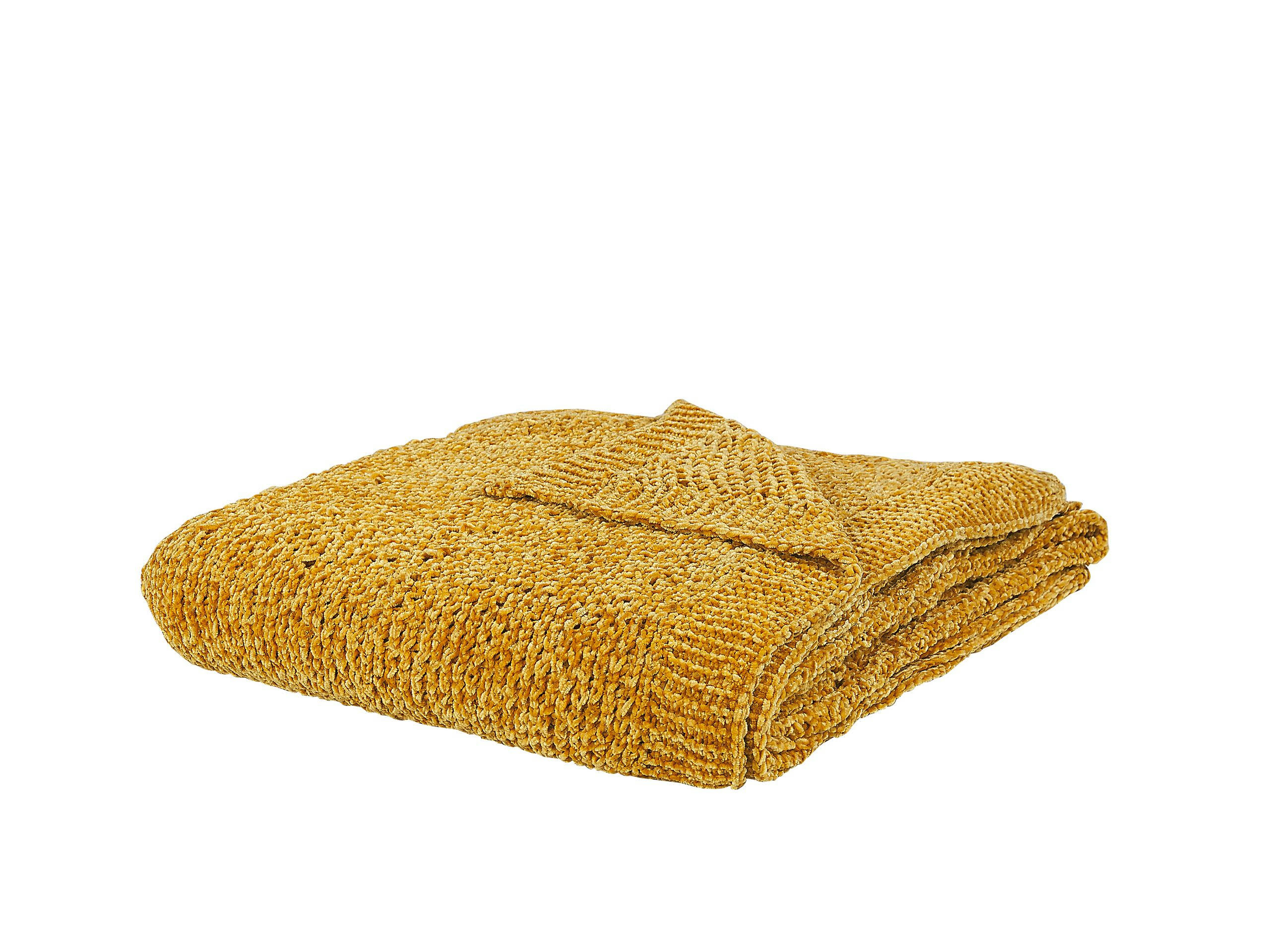 HAIFA - Couverture en polyester jaune 200x150cm