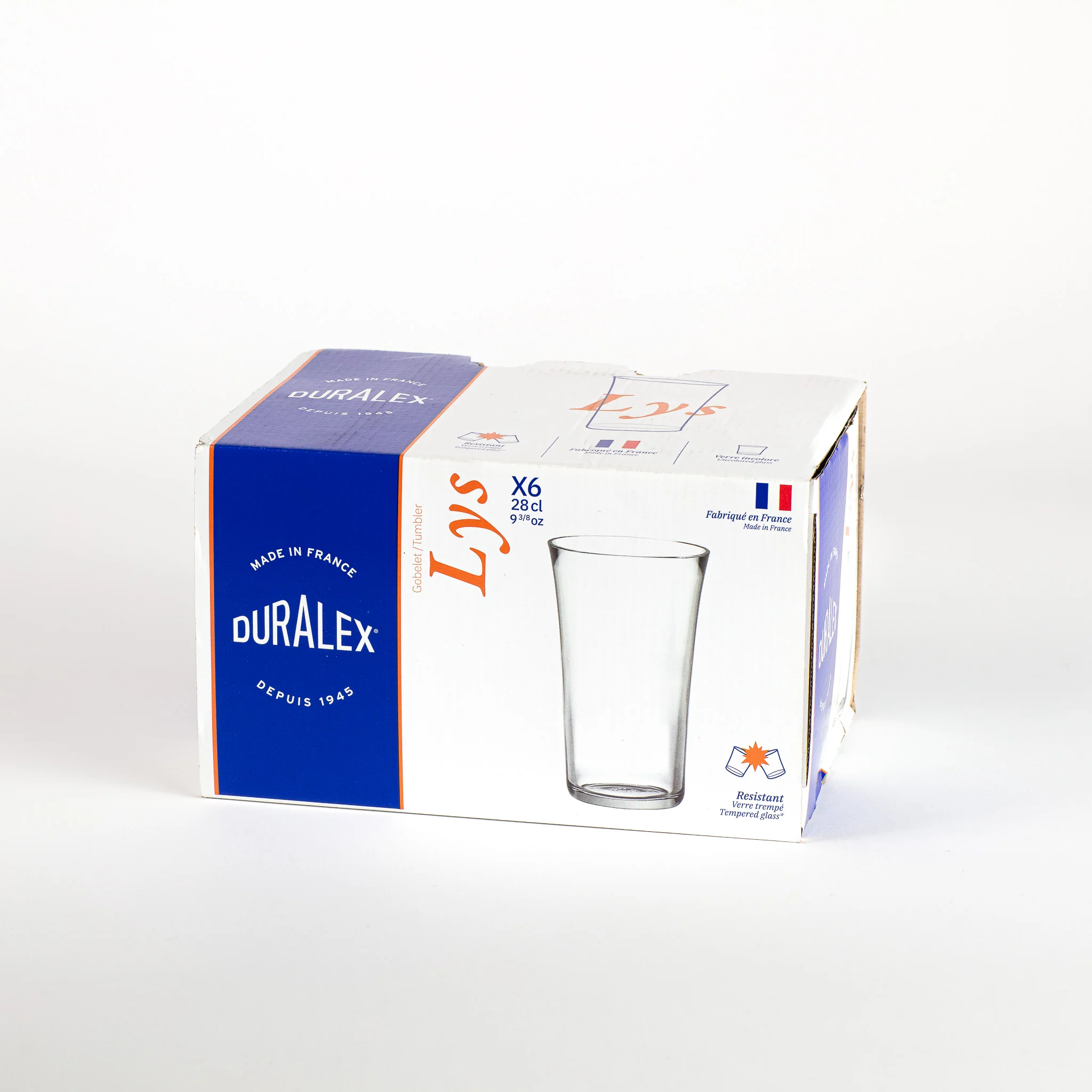 Lys - Verre Transparent 28 cl (Lot de 6)