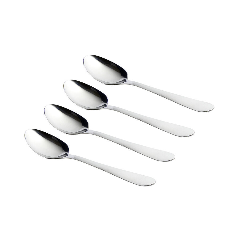 Cuillère à café en acier x4