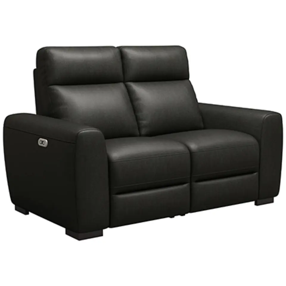 Bank James verstelbaar 2-zits - stof Melbourne - zwart